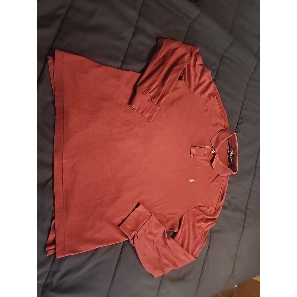 Polo Ralph Lauren Shirt Xtra Large Long Sleeve Collar Rugby Golf Pima Soft Touch